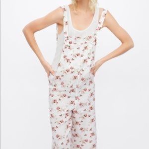 Zara Linen Floral Jumpsuit